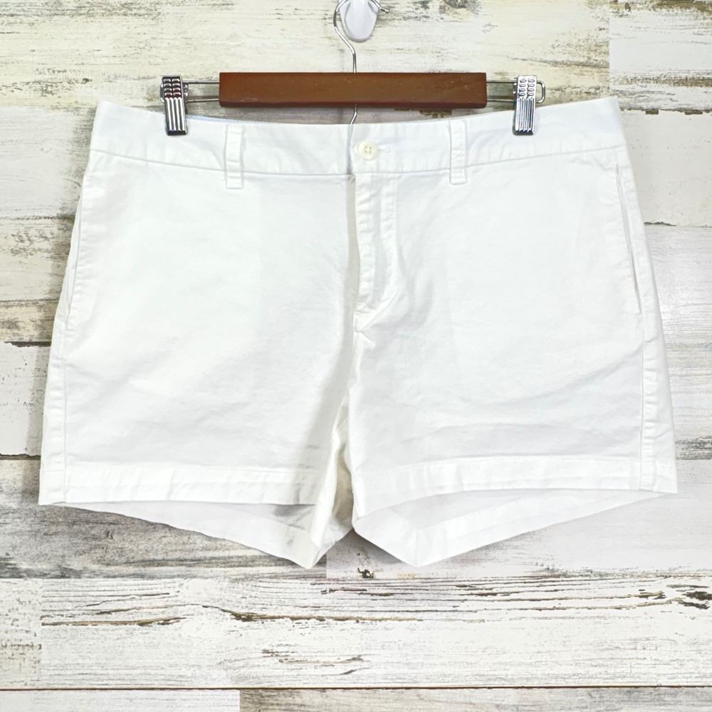 Khakis by Gap Optic White 4" Inseam Shorts Womens Size 12 Summer Casual